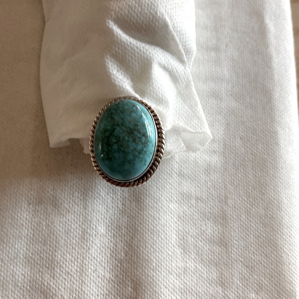 Turquoise Ring size 6.25  can be resized was $125. Firm on price.